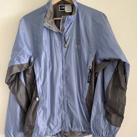 The North Face Women Windbreaker Jacket Blue Gray Stow Pockets Lightweight SZM - Picture 4 of 9